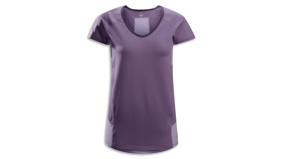 Arc'teryx Kapta V-Neck Short Sleeve Shirt - Women's-Ameythyst Ice-X-Small