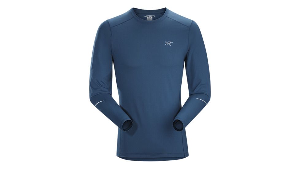 Arc'teryx Motus Crew Long Men's Sleeve, Nocturne, Extra Small, 328498