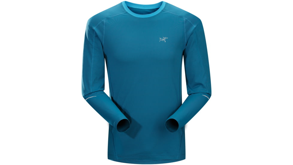 Arc'teryx Motus Crew Long Sleeve Shirt - Men's-Thalo Blue-Small