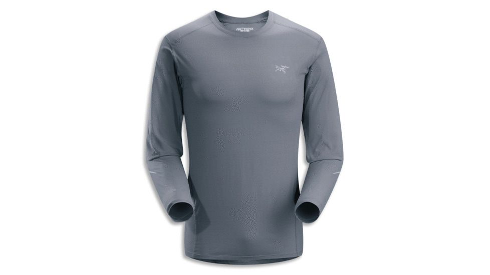 Arc'teryx Motus Crew Long Sleeve Shirt - Men's-Platinum-Small