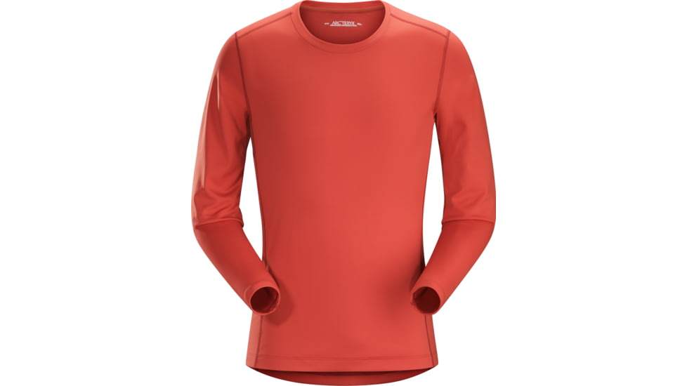Arc'teryx Phase AR Crew Long Sleeve - Men's-Vermillion-Large