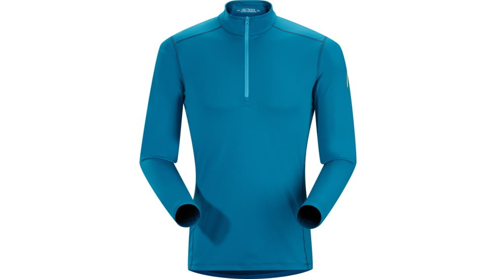 Arc'teryx Phase AR Zip Neck - Men's -Cyan Blue-X-Large