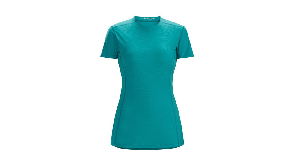 Arc'teryx Phase SL Crew Short Sleeve Baselayer - Women's -Cerulean-Large