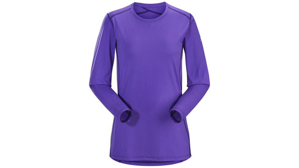 Arc'teryx Phase SL Crew Women's Long Sleeve, Mauveine, Large, 324555