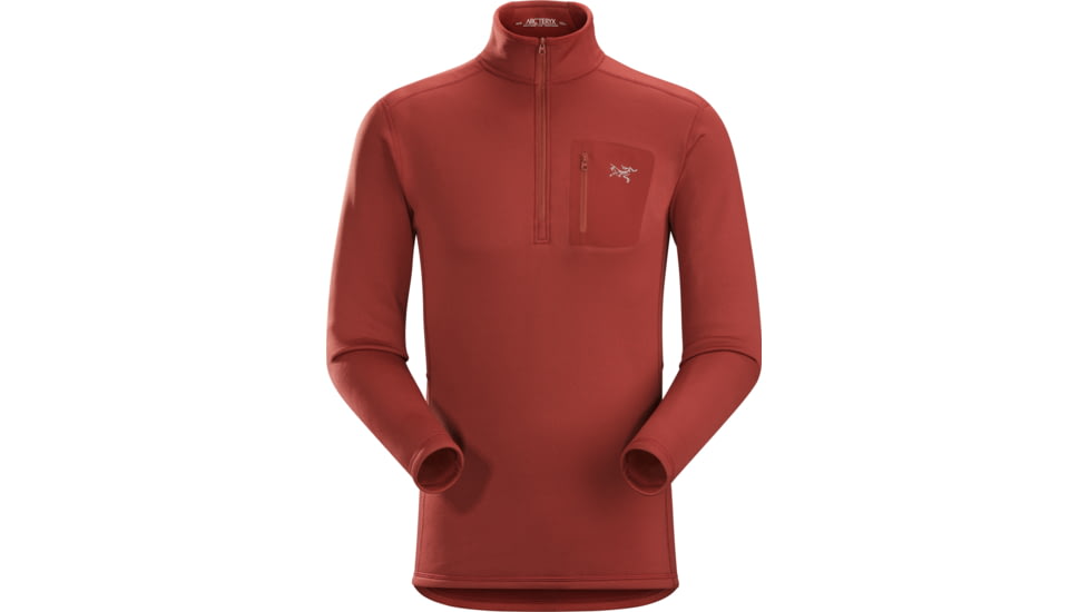 Arc'teryx Rho AR Zip Neck - Men's-Sangria-Large