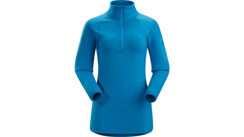 Arcteryx Rho AR Zip Neck - Womens-Antilles Blue-Large