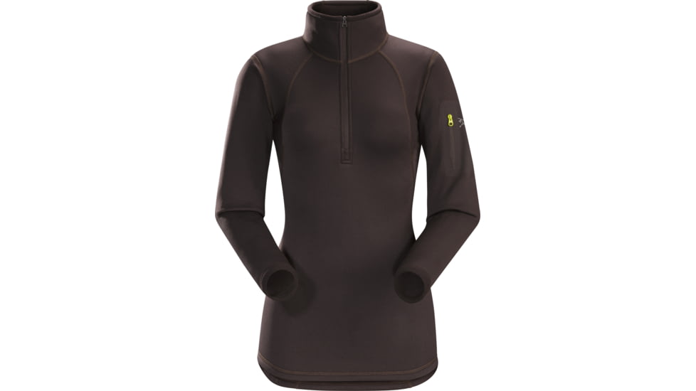 Arc'teryx Rho AR Zip Neck - Women's-Black Willow-Large