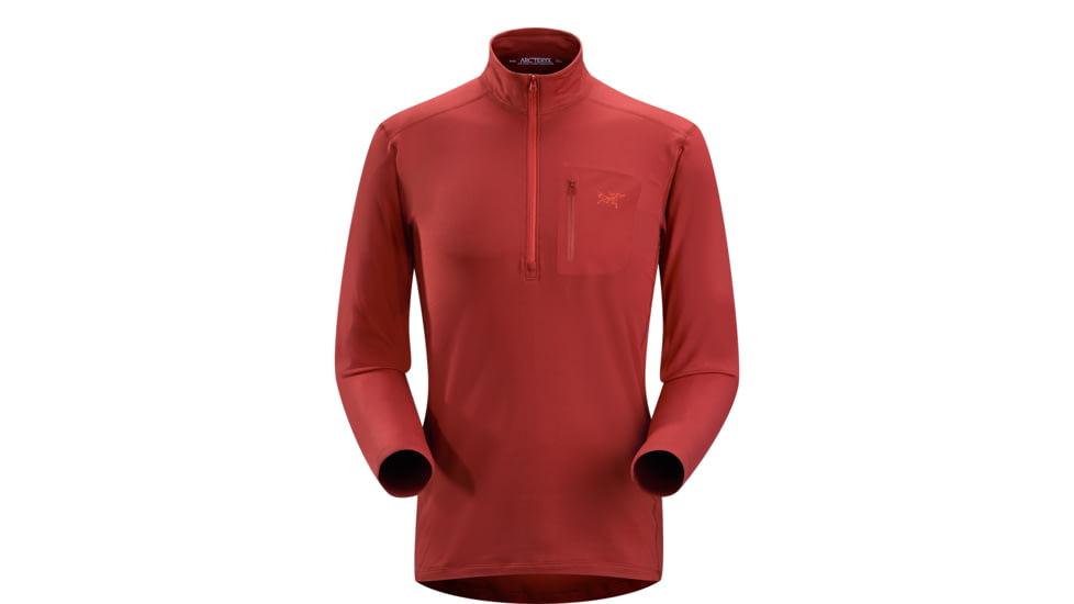 Arc'teryx Rho LT Zip Neck - Men's-Oxblood-X-Large