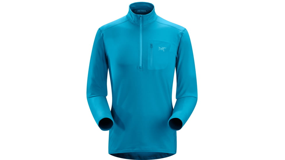 Arc'teryx Rho LT Zip Neck - Men's-Riptide-Small