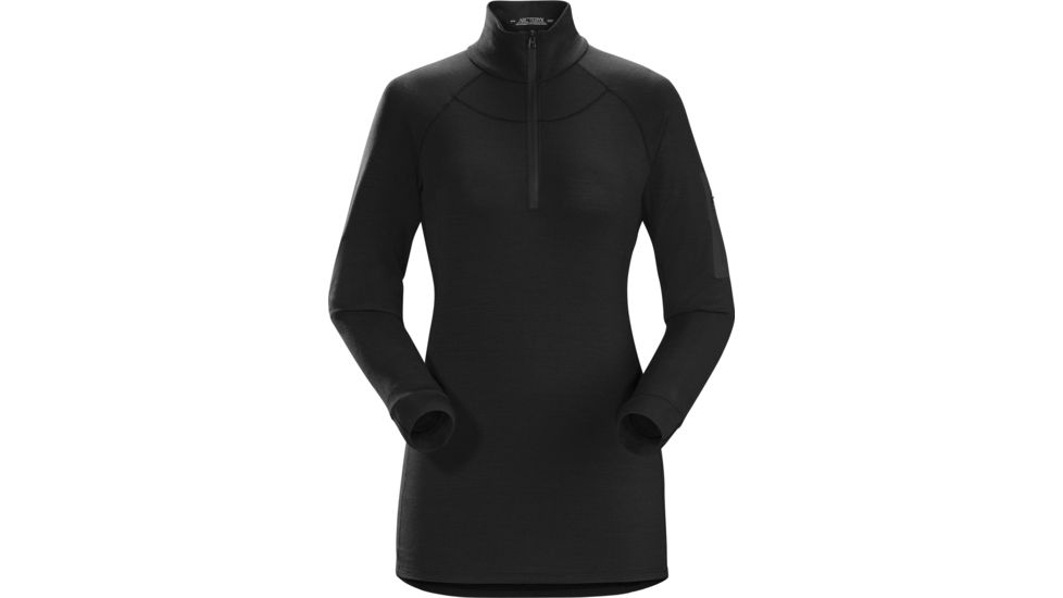 Arc'teryx Satoro AR Zip Neck Long Sleeve - Women's-Black-Small