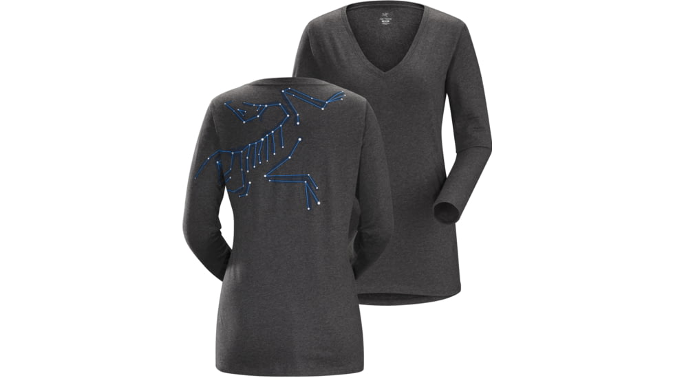 Arc'teryx Star-Bird Long Sleeve T-Shirt - Women's-Heathered Dk Grey-X-Small