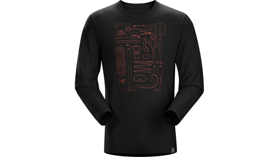 Arc'teryx Tools Rule Long Sleeve T-Shirt - Men's -Black-Small