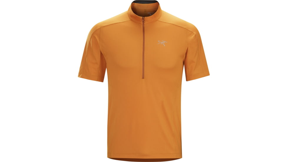 Arc'teryx Velox Zip Neck Short Sleeve Shirt - Men's -Rusted Copper-X-Large