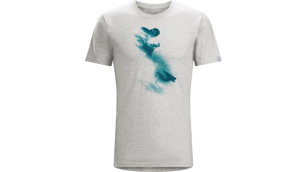 Arc'teryx White Rush Short Sleeve T-Shirt - Men's -Heathered Lt Grey-Small