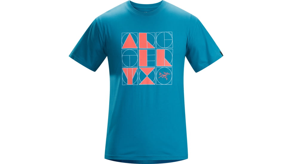 Arc'teryx Word Album Short Sleeve T-Shirt - Men's-Calypso-Large