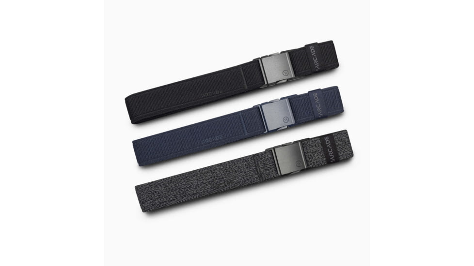 Arcade Belts Atlas Slim Belt Kit, Slim/Standard, 1.25in Width, Black, 30-40 inch, atlas-slim-w-belt-kit