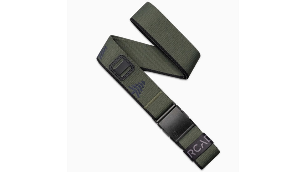 Arcade Belts Blackwood Belt, Standard/Standard, 1.5in Width, Ivy Green Black, 30-40 inch, blackwood-stretch-belt