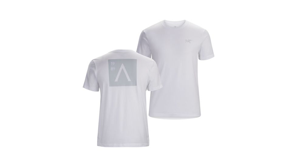 Arc'teryx A Squared T-Shirt with Short Sleeve - Mens, White, Medium, 377292
