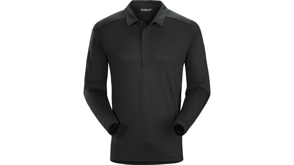 Arcteryx A2B Long Sleeve Polo - Mens, Black, Small, 348583