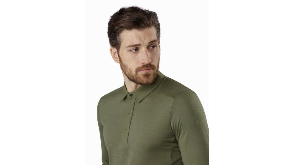Arcteryx A2B Long Sleeve Polo - Mens, Wildwood, Extra Large, 398896