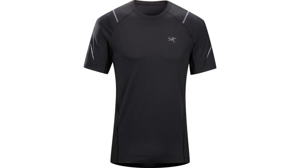 Arcteryx Accelerator Crew Short Sleeve Shirt - Mens-Black-Medium