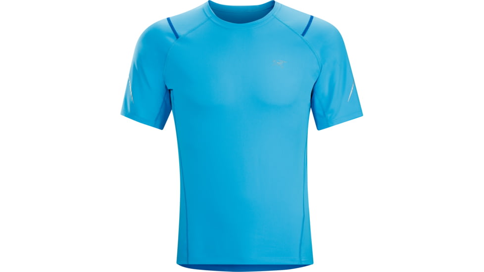 Arcteryx Accelerator Crew Short Sleeve Shirt - Mens-Vultee Blue-X-Large