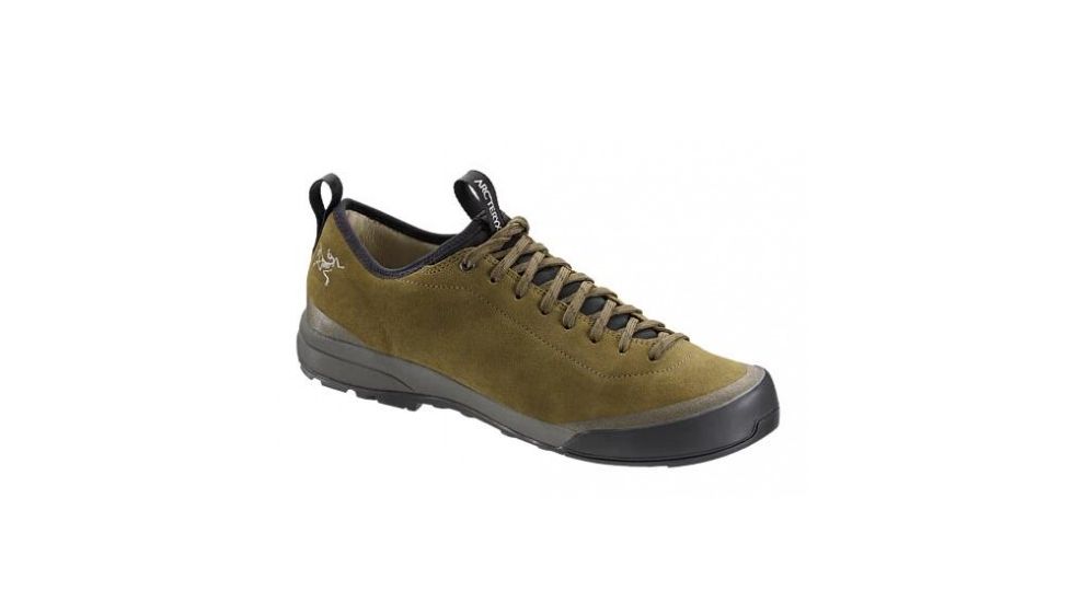 Arcteryx Acrux SL Leather Approach Shoe - Mens, Red Beach/Shark, 10.5, 20731-Red Beach/Shark-10.5