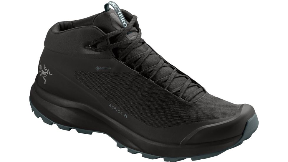 Arcteryx Aerios FL MID GTX Hiking Shoes - Mens, Black/Cinder, 9.5, 439611