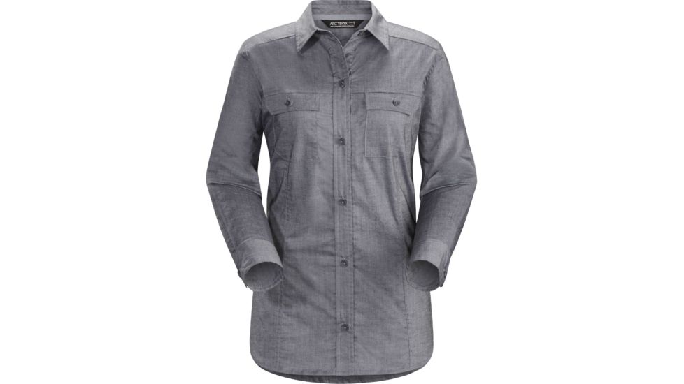 Ballard Long Sleeve Shirt - Womens -Denim-Small