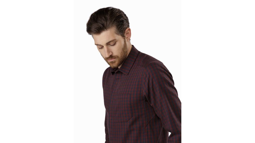 Arcteryx Bernal Ls Shirt - Mens, Black Baccara, Extra Large, 392345