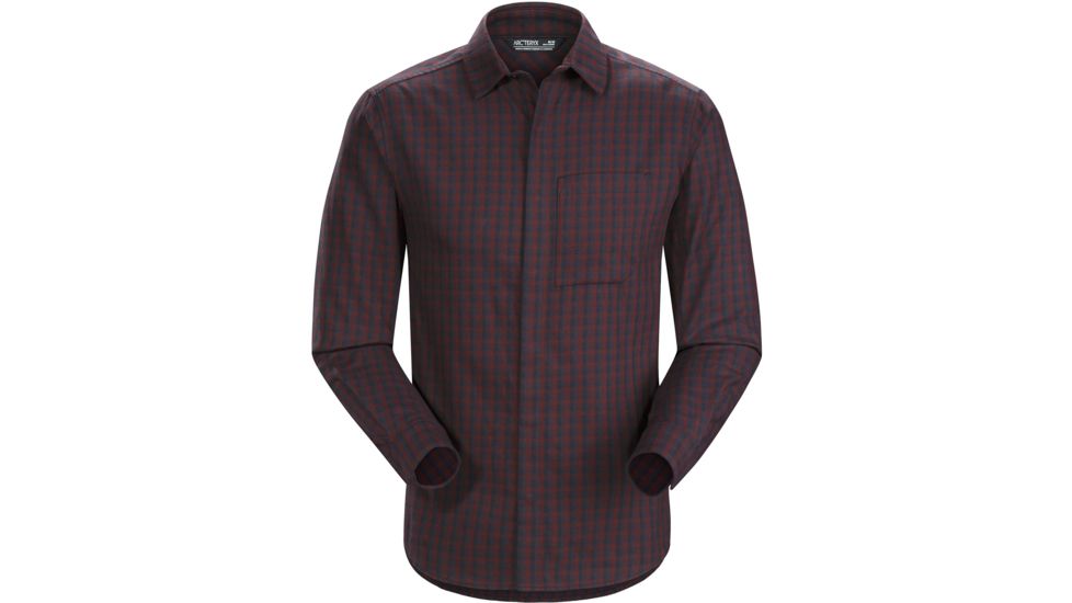 Arcteryx Bernal Ls Shirt - Mens, Black Baccara, Extra Large, 392345