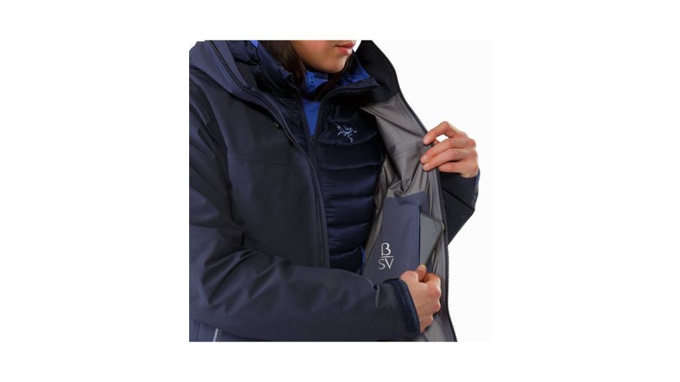 Arc'teryx Beta SV Jacket - Women's, Black Sapphire II, Extra Small, 351051