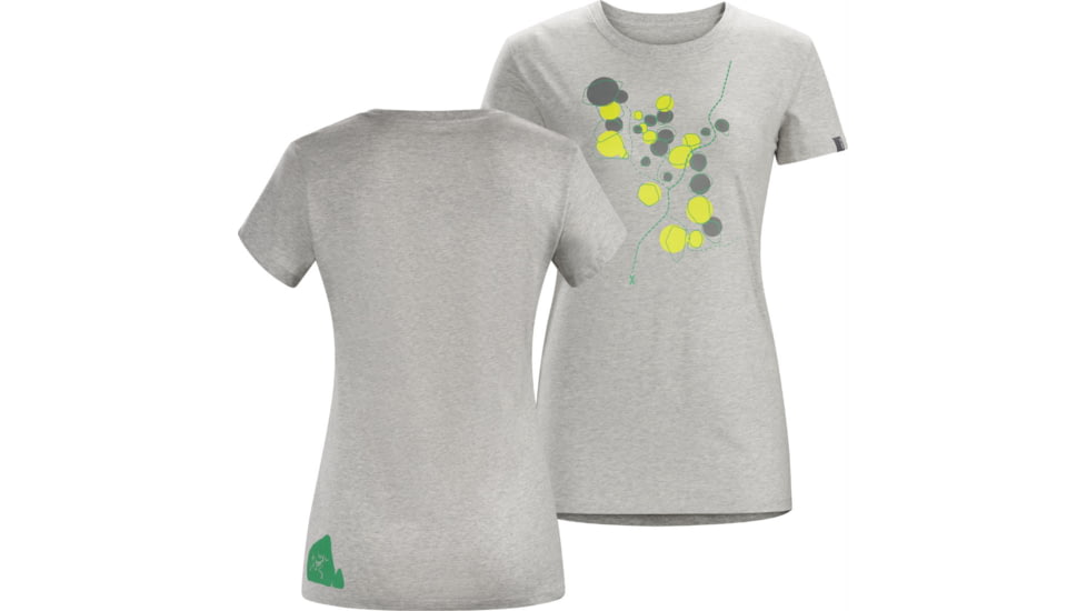 Arc'teryx Boulder Trail Short Sleeve Crew - Women's -Heathered Lt Grey-Large