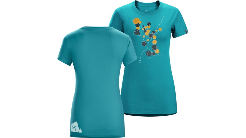 Boulder Trail Short Sleeve Crew - Womens -Cerulean-X-Small