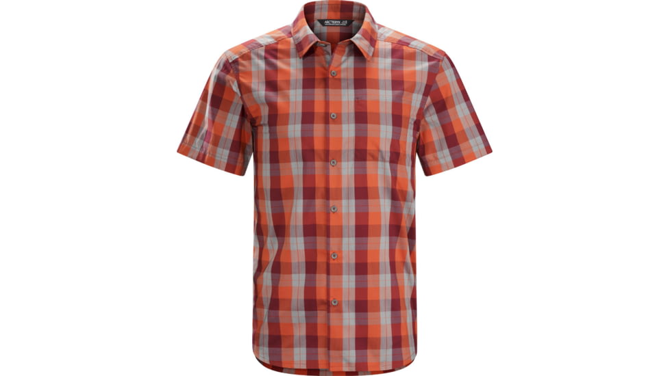 Arc'teryx Brohm Short Sleeve Shirt - Men's -Rojo/Autobahn-Small