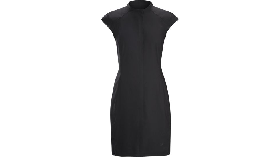 Arc'teryx Cala Dress with Short Sleeve - Women's, Black, Extra Small, 324721