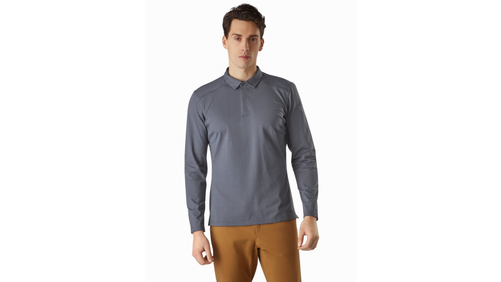 Arcteryx Captive LS Polo - Mens, Cinder, Large, 438217
