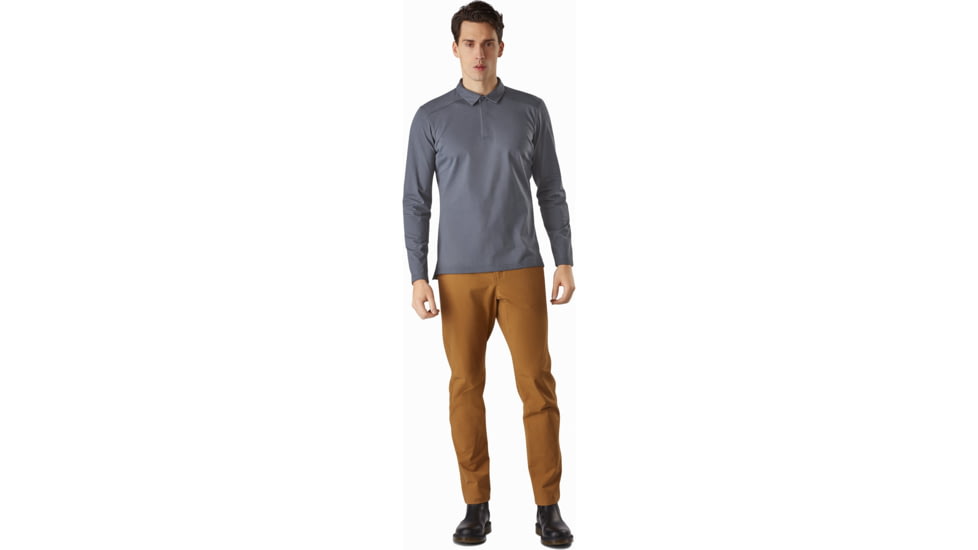 Arcteryx Captive LS Polo - Mens, Cinder, Large, 438217
