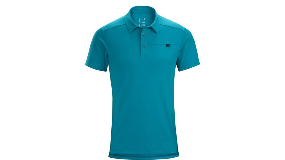 Arc'teryx Captive Polo with Short Sleeve - Men's, Dark Firoza, Large, 372285