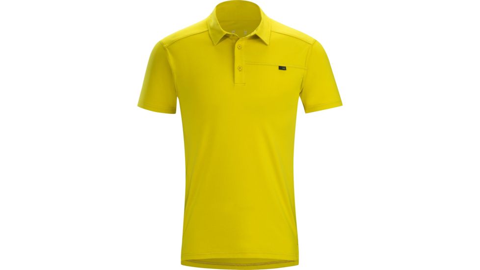 Arc'teryx Captive Polo with Short Sleeve - Men's, Gold Rush, Large, 372290