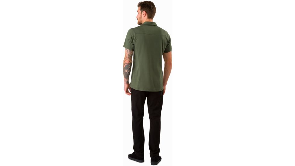 Arc'teryx Captive Polo with Short Sleeve - Men's, Larix, Small, 372282