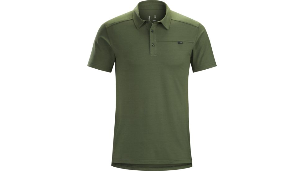 Arc'teryx Captive Polo with Short Sleeve - Men's, Larix, Small, 372282
