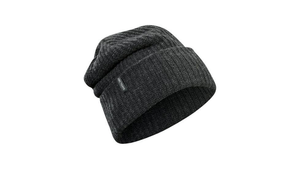 Arcteryx Chunky Knit Hat, Black Heather, One Size, 352939