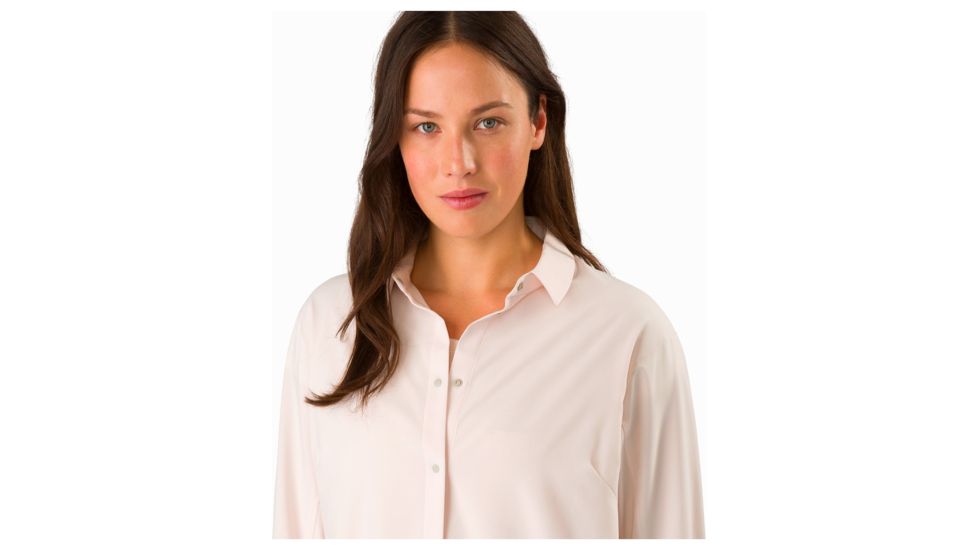 Arcteryx Contenta Shirt Long Sleeve - Womens, Origami, Extra Small, 373128