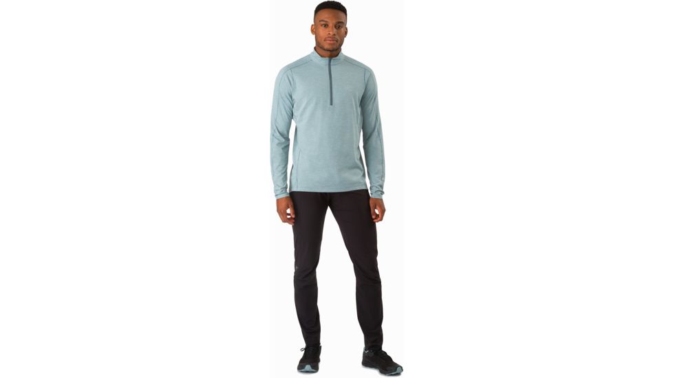 ArcTeryx Cormac Zip Neck Long Sleeve- Mens, Robotica, Small, 374077