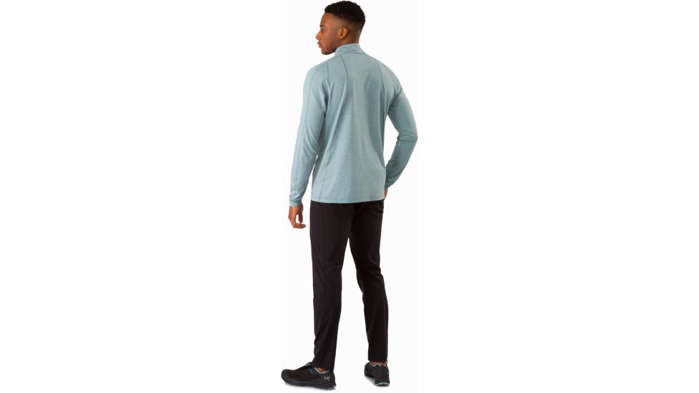 ArcTeryx Cormac Zip Neck Long Sleeve- Mens, Robotica, Small, 374077