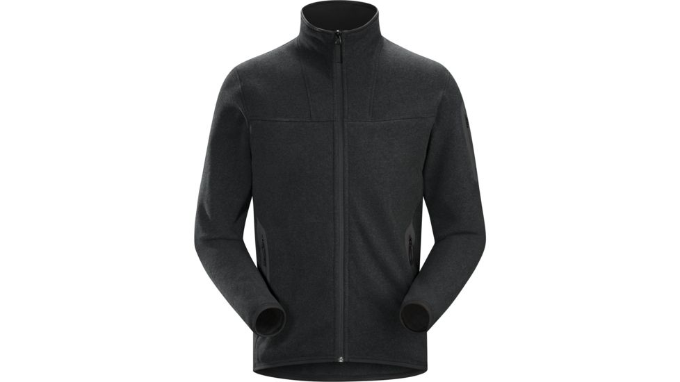 Arc'teryx Covert Alpenex Fleece Cardigan - Men's, Black Heather, Extra Small, 348394