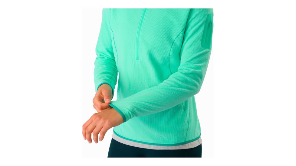 Arcteryx Delta LT Zip Neck Pullover - Womens, Illucinate, Small, 374401