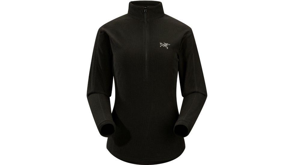 Arcteryx Delta LT Zip Neck - Womens-Black-Medium