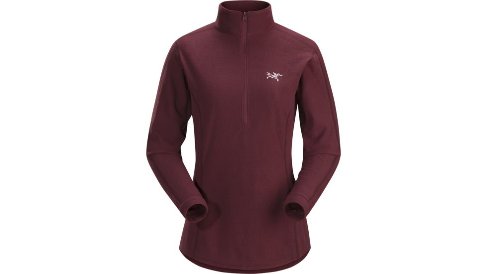 Arcteryx Delta LT Zip Nesk Shirt - Womens, Crimson, Extra Small, 352416